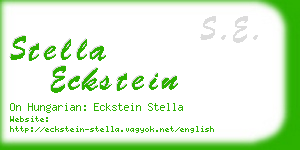 stella eckstein business card
